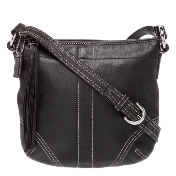 Coach Handbags - Coach Vintage SoHo Mini Bag Black Leather Crossbody